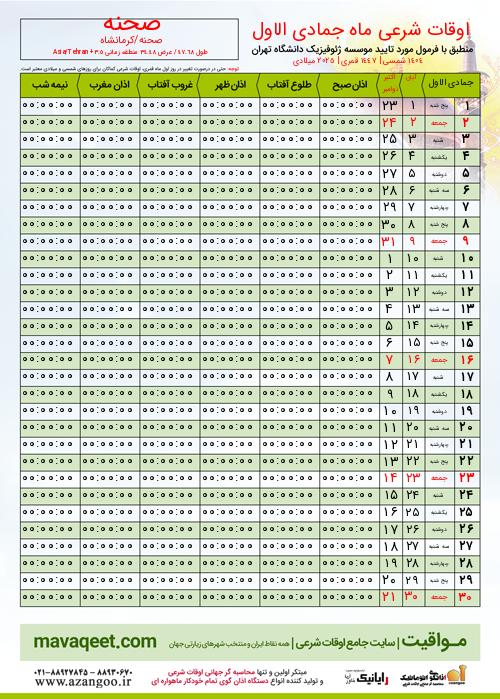 پیش نمایش فایل تصویری اوقات شرعی