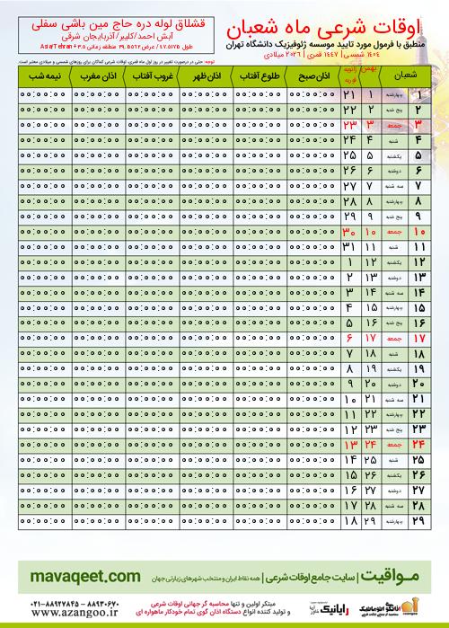 پیش نمایش فایل تصویری اوقات شرعی