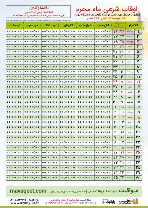 پیش نمایش فایل تصویری اوقات شرعی