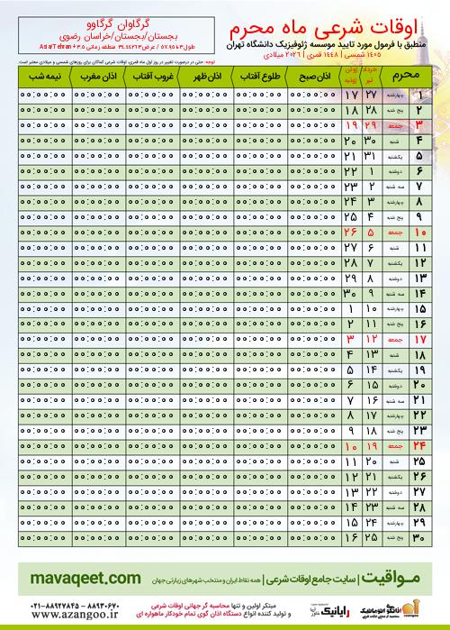 پیش نمایش فایل تصویری اوقات شرعی
