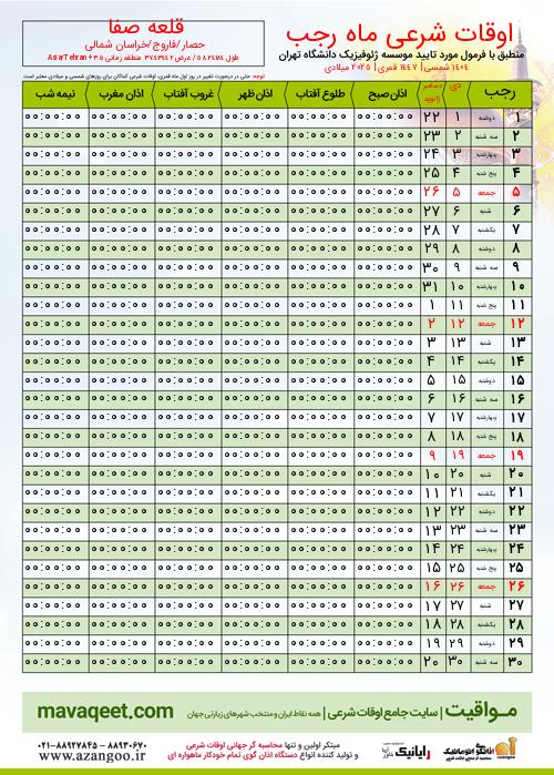 پیش نمایش فایل تصویری اوقات شرعی