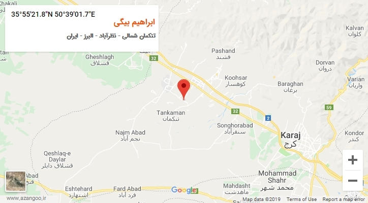 روستای ابراهیم بیگی بر روی نقشه