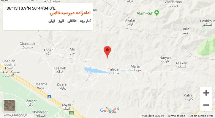روستای امامزاده میرسیدقاضی بر روی نقشه