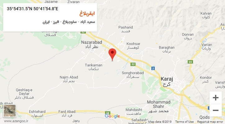 روستای ایقربلاغ بر روی نقشه