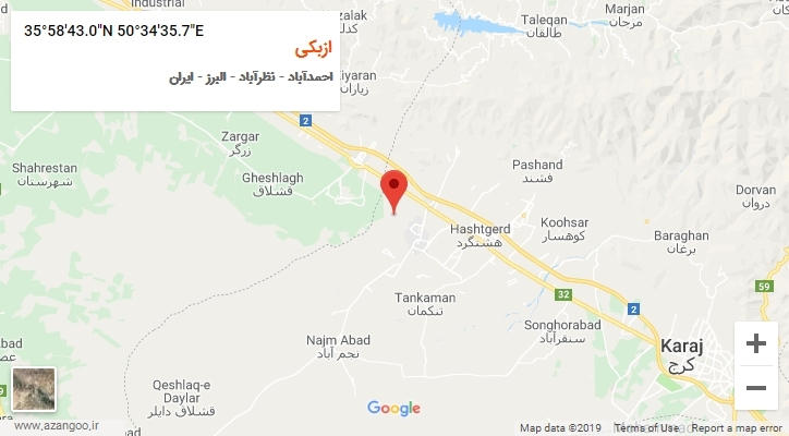 روستای ازبکی بر روی نقشه
