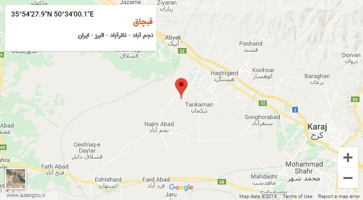 روستای قبچاق بر روی نقشه