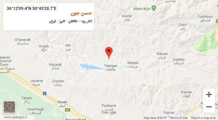 روستای حسن جون بر روی نقشه