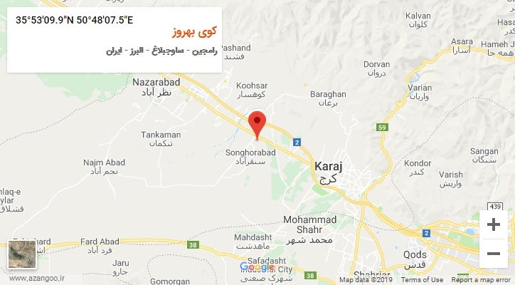 روستای کوی بهروز بر روی نقشه