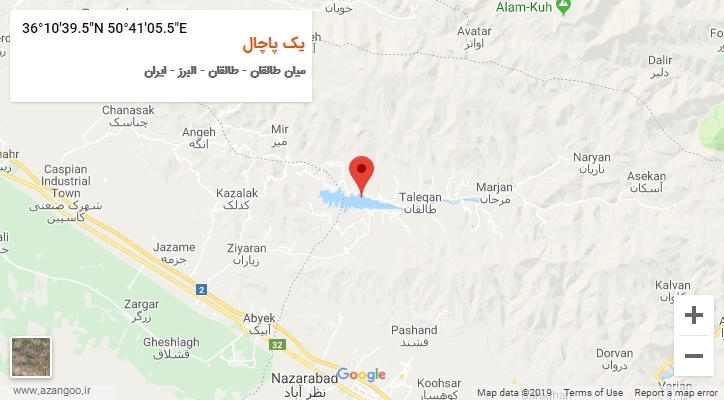 روستای یک پاچال بر روی نقشه