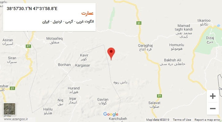 روستای عمارت بر روی نقشه