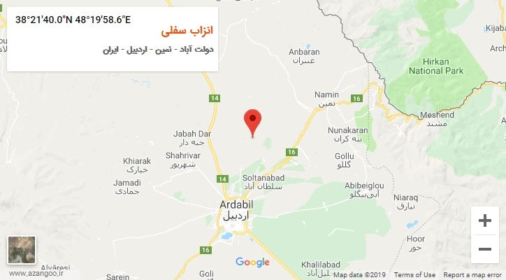 روستای انزاب سفلی بر روی نقشه