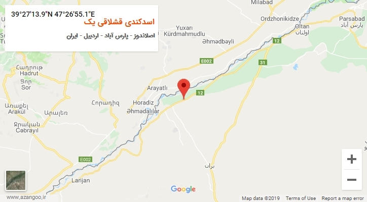 روستای اسدکندی قشلاقی یک بر روی نقشه