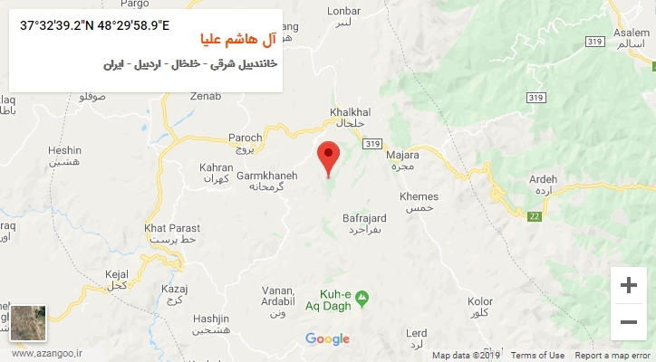 روستای آل هاشم علیا بر روی نقشه