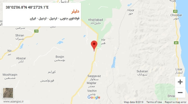 روستای دلیلر بر روی نقشه