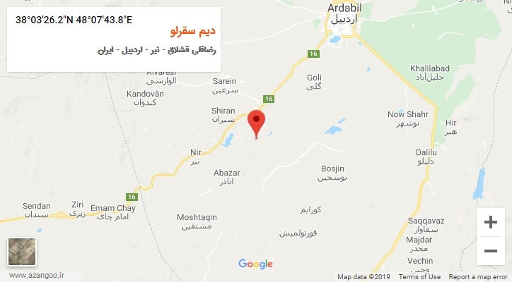 روستای دیم سقرلو بر روی نقشه