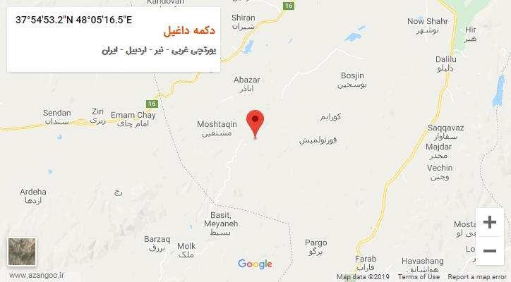 روستای دکمه داغیل بر روی نقشه
