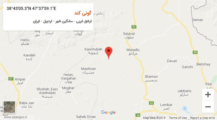 روستای گونی کند بر روی نقشه