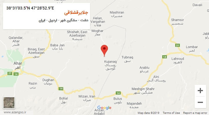 روستای جلایرقشلاقی بر روی نقشه