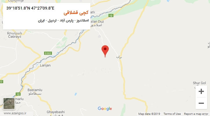 روستای کچی قشلاقی بر روی نقشه