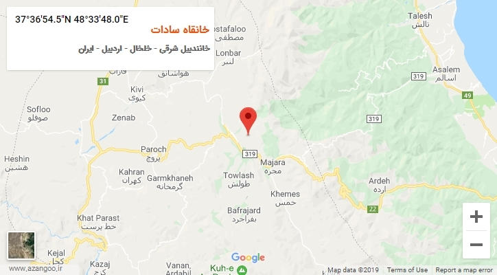 روستای خانقاه سادات بر روی نقشه