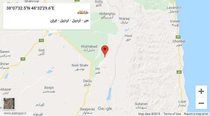 روستای خانقاه بر روی نقشه