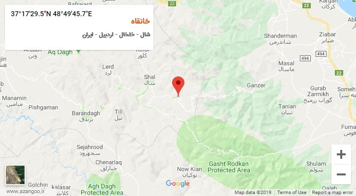 روستای خانقاه بر روی نقشه