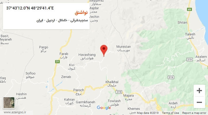 روستای نواشنق بر روی نقشه