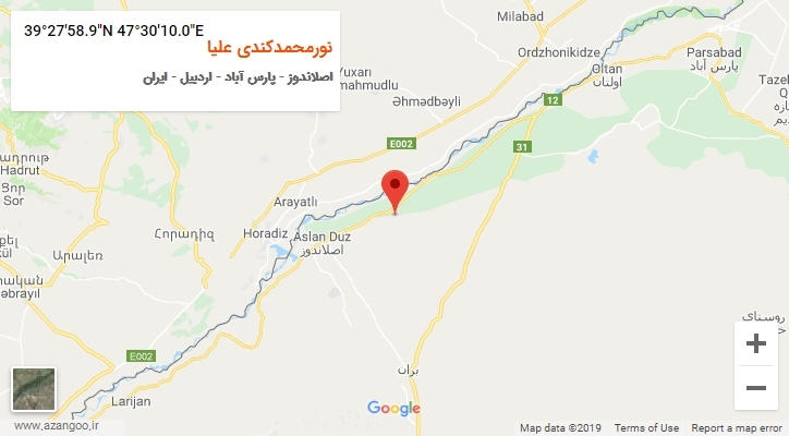 روستای نورمحمدکندی علیا بر روی نقشه