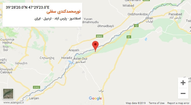 روستای نورمحمدکندی سفلی بر روی نقشه