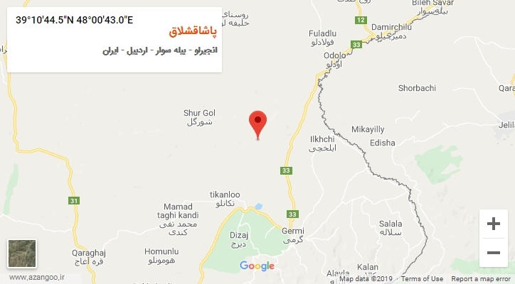 روستای پاشاقشلاق بر روی نقشه