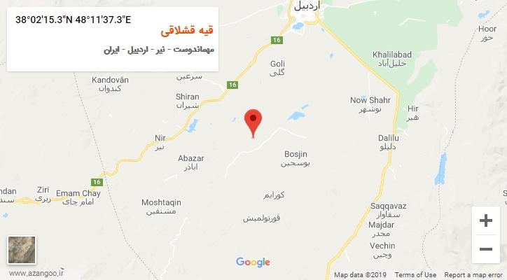 روستای قیه قشلاقی بر روی نقشه