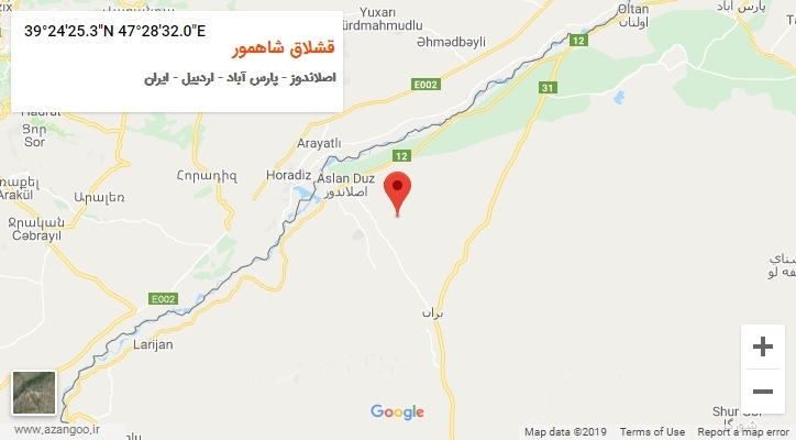 روستای قشلاق شاهمور بر روی نقشه