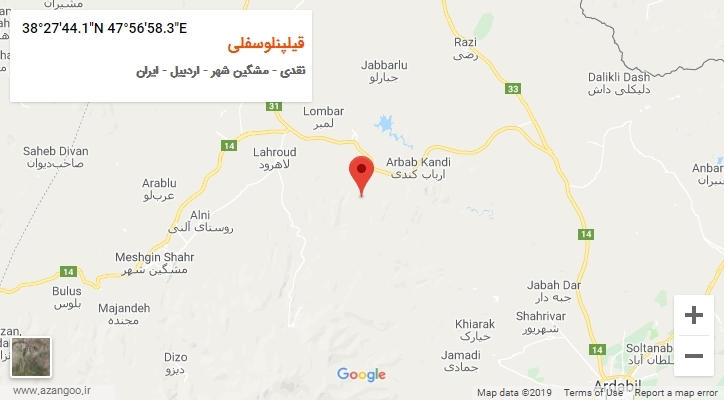 روستای قیلپنلوسفلی بر روی نقشه