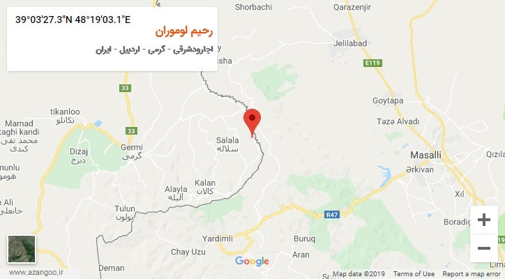روستای رحیم لوموران بر روی نقشه