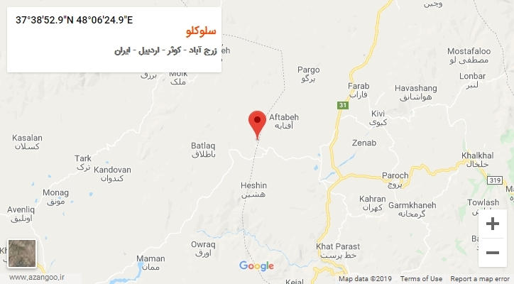 روستای سلوکلو بر روی نقشه