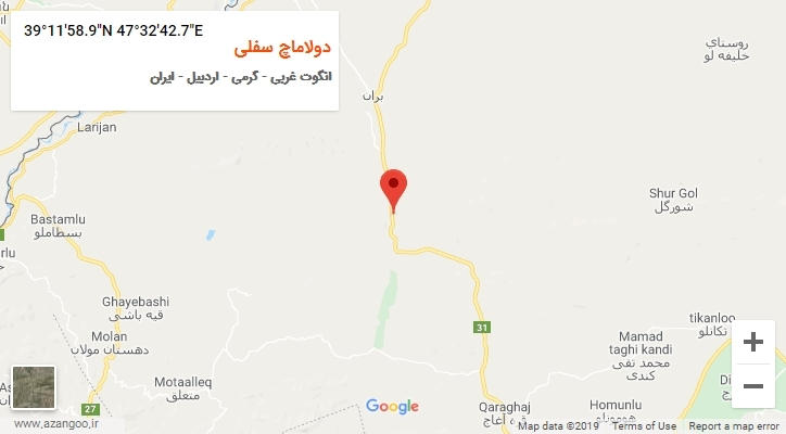 روستای دولاماچ سفلی بر روی نقشه