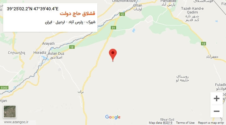 روستای قشلاق حاج دولت بر روی نقشه