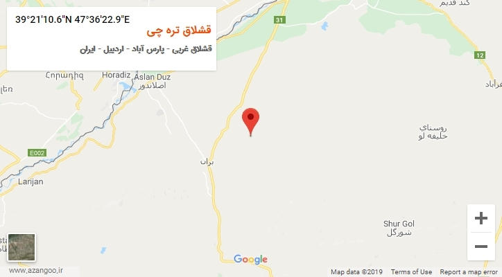 روستای قشلاق تره چی بر روی نقشه