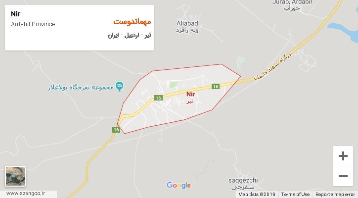 دهستان مهماندوست بر روی نقشه