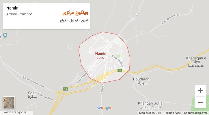 دهستان ویلکیج مرکزی بر روی نقشه