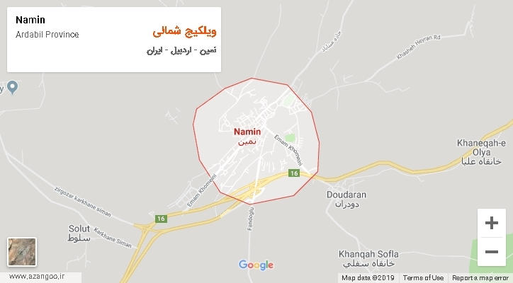 دهستان ویلکیج شمالی بر روی نقشه