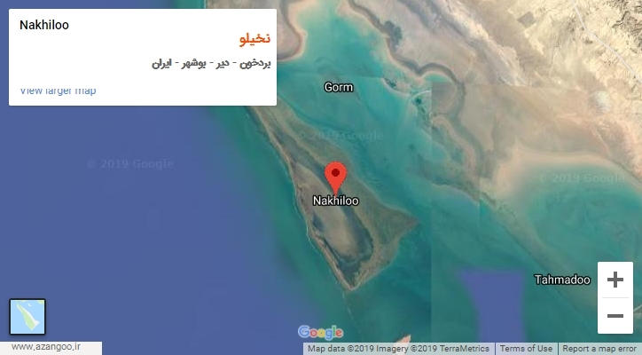 روستای نخیلو بر روی نقشه