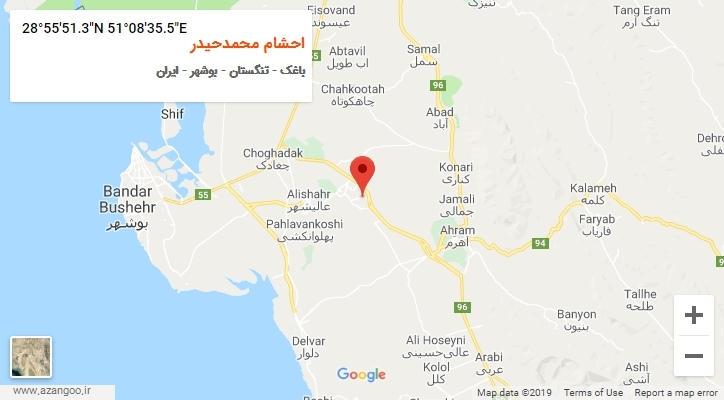 روستای احشام محمدحیدر بر روی نقشه