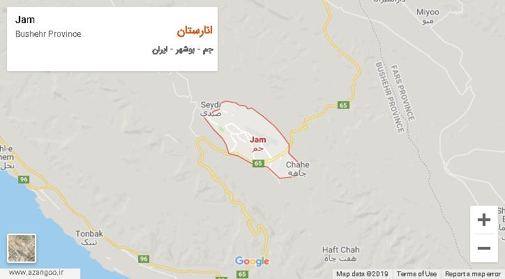 دهستان انارستان بر روی نقشه