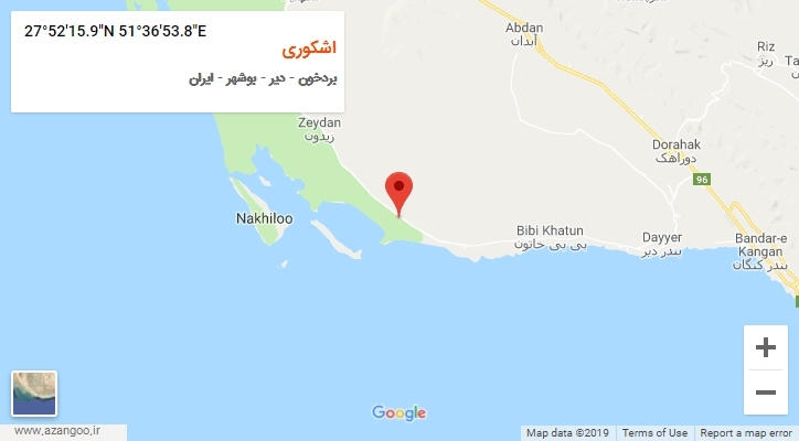 روستای اشکوری بر روی نقشه