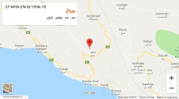 روستای بهرباغ بر روی نقشه