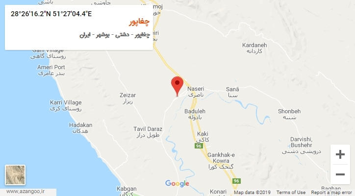 روستای چغاپور بر روی نقشه