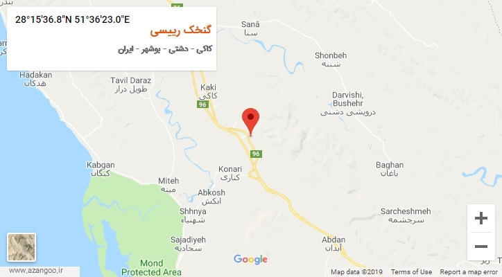 روستای گنخک رییسی بر روی نقشه