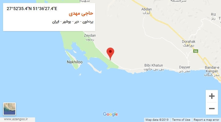 روستای حاجی مهدی بر روی نقشه