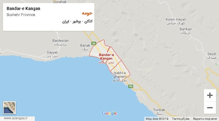 دهستان حومه بر روی نقشه